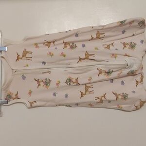 ⭐️ 5/30 Burt's Bees sleep sack, small, pink deer pattern
